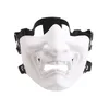 2020 new Scary Smiling Ghost Half Face Mask Shape Adjustable Tactical Headwear Protection Halloween Costumes Accessories281f