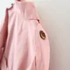 봄 가을 아이들의 의류 소녀 공주 코트 단색 중간 길이의 싱글 브레스트 Tench입니다 코트 어린이 아기 겉옷