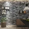 新しい中国の古典的な高級3Dブルーレッドレンガヴィンテージレンガの壁紙レストランホテルアンティークレンガの壁紙寝室リビングルームティー