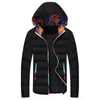 Heren down lagen winterjas voor mannen dikke capuchon massieve kleur casual katoenen pak bubble jackets designer kleding hoodie