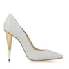 White Fish Pattern Leather Spike Heels Women Pumps Famous Brand Designer Prom Party Dress Shoes For Wedding Bride Shoes Woman Big Size 42