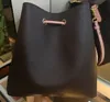 Klassieke dames schoudertassen lederen tas emmer tassen designer messenger hoppend portemonnee 44020