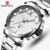 Nuovi orologi da uomo Luxury Brand NAVIFORCE orologi sportivi da uomo orologio militare da uomo al quarzo in acciaio pieno impermeabile Relogio Masculino