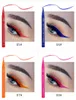 Qibest Eyeliner liquide 12 couleurs imperméable facile à porter maquillage mat Eye Liner bleu rouge vert blanc or marron Eyeliner