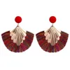 Boucles d'oreilles à pampilles à la mode Vintage Retro Tassel Bohemia Style National Bijoux Style féminin Boucles d'oreilles pendantes pour femmes, Idée cadeau pour soeur, épouse