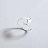 Todorova Delicate Ginkgo Blad Ringen Zilver Kleur Verstelbare Ringen Leuke Plant Bladeren voor Vrouwen Bruiloft Sieraden4963783