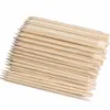 Orange Wood Stick Nail Art Cuticle Pusher Remover Pedicure Manicure Tool Double-Headed Nail Sticks Beauty Nails Tools