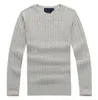 Camisolas masculinas Crew milha Wile Polo Classic Sweeers Knit Algodão Lazer