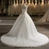 Czarowna Bez Ramiączek Aplikacja Koronki Frezowanie Vintage Suknia Ślubna Bridal Princess Suknie Ślubne Turcja Custom Made New