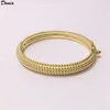 Donia joyería brazalete de lujo moda europea y americana exagerada gran molino de viento pulsera de cobre de perlas de cinco hileras personalizada des279Q