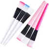 Crystal Stick Mask Brush Applicators Lipstick Grinding White Sticker Two-color Hollow Brushes Makeup free ship 100