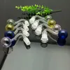 Glass Pipes Smoking blown hookah Manufacture Hand-blown bongs Color ultrasound bubble glass S boiler