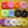 Dziewczyna 4 "Piwonia Kwiat Do Włosów Klips Baby Piękne Kwiaty Barrettes for Girl Headbands Headwear Akcesoria do włosów 50 sztuk