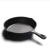 Gjutjärn non-stick 14-26 cm stek stekning platt panna gasinduktion spöken järnpott äggpannkaka kök matsalverktyg cookware200w