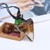 Collier pour hommes en résine tricoté à la main, livraison gratuite