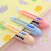 Ballpoint Pen 12pcs siedem kolorów Rainbow Pen Multicolor Core Black Student Piękny kolor wielofunkcyjny koreański artykuł papierniczy1