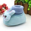 Winter Cute Rabbit Anima Style Baby Boots Fleece Worm Cotton-padded Booties Wholesale 0-18 Month Infant Soft Soled Leather Toddler Shoes