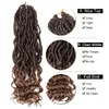 5pcs curly faux loc