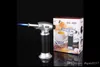 Dhl free Metal Dab Jet flame torch Butane gas Torch Windproof Refillable Professional Kitchen lighter Sugar art and smoking tool for hookah