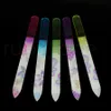 5 pièces limes à ongles en verre Nail Art Design ponçage des ongles Shaper Kit de manucure cristal ensemble d'outils de classement couleurs colorées 5 pièces/lot RRA1522