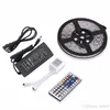 5M SMD5050 RGB Led Strip 60led/m DC12V Waterproof 300leds + 44key RGB LED controller +12V 5A 60W Power adapter