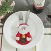 Noel Çatal Çanta Noel Baba Kardan adam Geyik Noel Sofra Süsleri Otel Ana Parti Çatal Çatal Bıçak Çanta