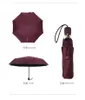 Luxury brands High Quality Camellia automatic umbrella rain women men folding UV sun transparent sunshade umbrellas T200117