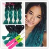 Xpression Braiding Hair Synthetic Hair Weave Jumbo Braids Bulks Extension Cheveux 24inch Ombre Blå Blond Färg Virka Ultra Braid Dhgate