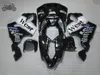 kit Personalizar Preto WEST carenagem para a Kawasaki Ninja ZX7R ZX7R 96-03 ZX 7R esporte estrada 1996-2003 aftermarket ABS carenagens de plástico kit