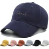 Boné de beisebol adulto Letra de moda Caps Negro Branco Branco Chapéu da Marinha Cor-de-rosa para Homens Mulheres Casquette Homme Gorras