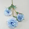 Sahte Kısa Kök Balon Çiçek (3 kafaları / adet) 25.2" Uzunluk Simülasyon Platycodon Grandiflorus Düğün Ev Dekoratif Yapay Çiçek için