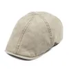 Voboom Washed Cotton Flat Cap Men Newsboy Caps Cabbie Hat Male Ivy Flat Hat Lightweight Gatsby Beret Driver Boina 1578406879