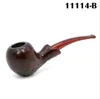 Machined wooden pipe old-fashioned traditional acrylic pipe with bracket gift box