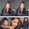 360 Full Lace Frontal Human Hair Wigs Peruvian Straight Hair Natural Color Pre plucked Lace Front Wigs With Baby Hair Good Quality1435144