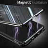 Hybrid Magnetic Adsorption Phone Cases with Tempered Glass For Samsung Galaxy S10 S24 Ultra S20 S21 FE S22 S23