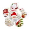 Kerstmis Soft Geborduurde Kous Sneeuwvlok Santa Sneeuwpop Geborduurde Kerstboom Opknoping Decoraties Xmas Candy Gift Presentous Stocking