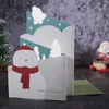 12 pièces cartes de Noël cartes de voeux simples et fraîches avec enveloppe carte de bénédiction TriFolding 3d carte postale invitation cartes de nouvel an28429754