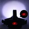 Nowy 3000lumens T6 LED Headlamp Zoomable Reflektor Ultra Bright 3 Tryby oświetleniowe Wędkarstwo Latarka Lampa Rowerowa Światła Wodoodporna