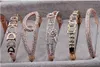 10pcs / lot Mix Style Plaqué Or Cristal Strass Bracelets Bracelet Pour DIY Bijoux De Mode CR16237z