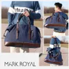 MARKROYAL toile cuir hommes sacs de voyage bagages à main sacs hommes polochon sac à main voyage fourre-tout grand week-end sac Overnight1