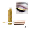 langmanni 10 colori glitter eyeliner trucco pigmenti impermeabili naturali luccichio oro bianco argento trucco liquido brillante eye liner