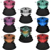 unisex Halloween Cosplay Fahrrad-Ski-Schädel-halbe Gesichtsmaske Geist Schal Bandana-Ansatz-Wärmer-Party Stirnband Magie Turban Balaclava SN4217