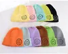 Candy Color Baby Caps Smile Face Crochet Beanies for Children Newborn Baby Winter Warm Hat Girls Boys Hats
