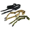 1.4m Nylon Multi-fonction Réglable Deux Points Tactique Fusil Sling Strap Outdoor Airsoft Mount Bungee System Kit