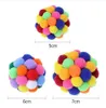 Pet Cat Toy Colorful Lovely Handmade Bells Bouncy Ball Interactive Toy Great for Fun and Entertainment GB242