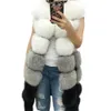 Nova Moda Inverno Mulheres Vestida De Pele Casaco Quente Coletes Longas Coletes De Pele Mulheres Faux Vest Colete Casaco Outerwear