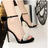 Sexy sandalen perle sandalen partei schuhe stiletto plattform sandalen schuhe frau zapatos de mujer alias mujer 2019 chaussures femme