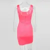 Fashion-Kardashian Kim Sommarklänning Kvinnor Bodycon Dress Spaghetti Strap Backless Party Mini Sexiga Klänningar Eleganta Vestidos