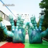 Customized Halloween Lighting Inflatable Demon Hand Replica 4m Hanging Air Blown Zombie Finger Skeleton Model Balloon For Concert And Party Night Decoration