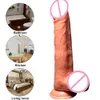 Sem fio Dildo Realistic Dildo vibrador elétrico Aquecimento vibratório Big Penis enorme ponto G Sex Toys para as Mulheres, RechargeableT191019 USB